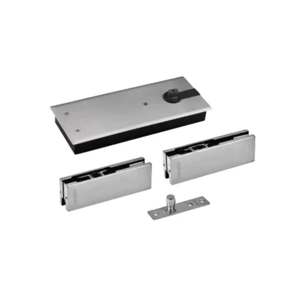 Dorset GM Finish Glass Door Fitting Set without Lock Patch, CS 100 (Pack of 3)
