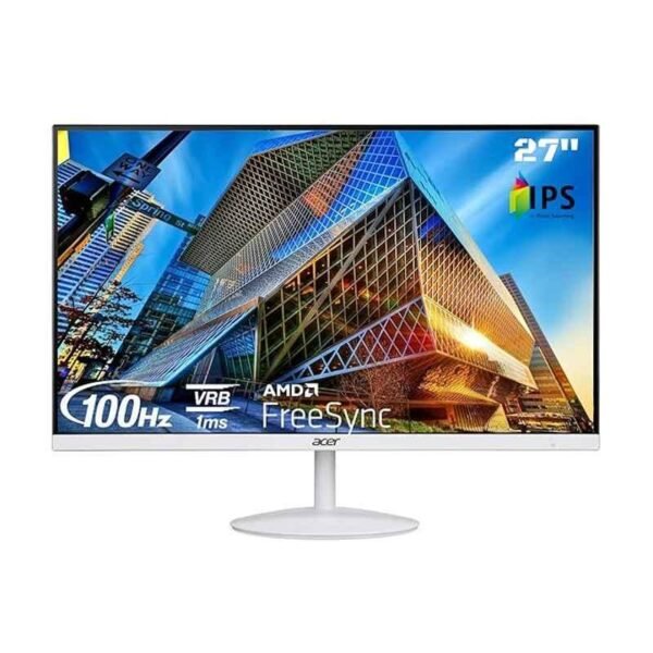Acer SA2 SA272E 27 inch 1920x1080p Full HD IPS Ultra Slim LED Backlight White LCD Monitor, UM.HS2SI.E01