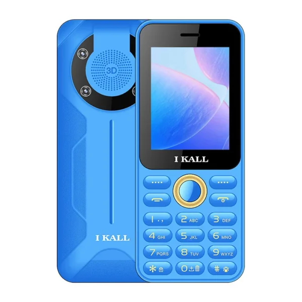I Kall K444 Feature Phone Keypad Mobile with 2500 mAh Battery (2.4 inch Display) (Blue)