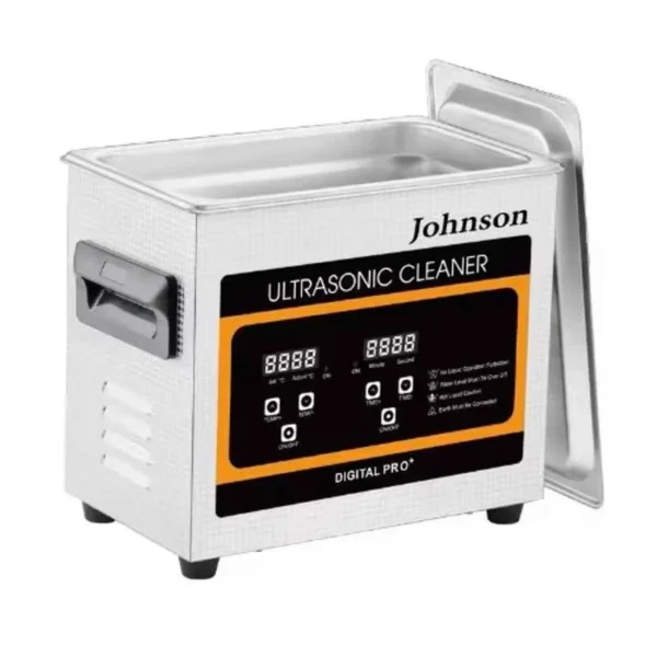Johnson Tools Digital Pro+ 3 Litre 40kHz Ultrasonic Cleaner with Auto Digital Timer & Heater for Jewelry, Glasses & Watches Cleaner, 031S - Image 2