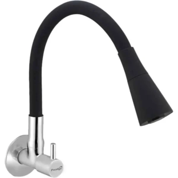 Prestige Dove Brass Chrome Finish Dual Flow Pattern Smart Sink Tap with Silicon Black Flexible Hose