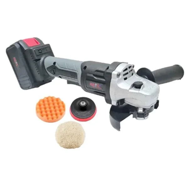 Krost 4 inch 21V Black Powerful Brushless Cordless Angle Grinder with Polisher