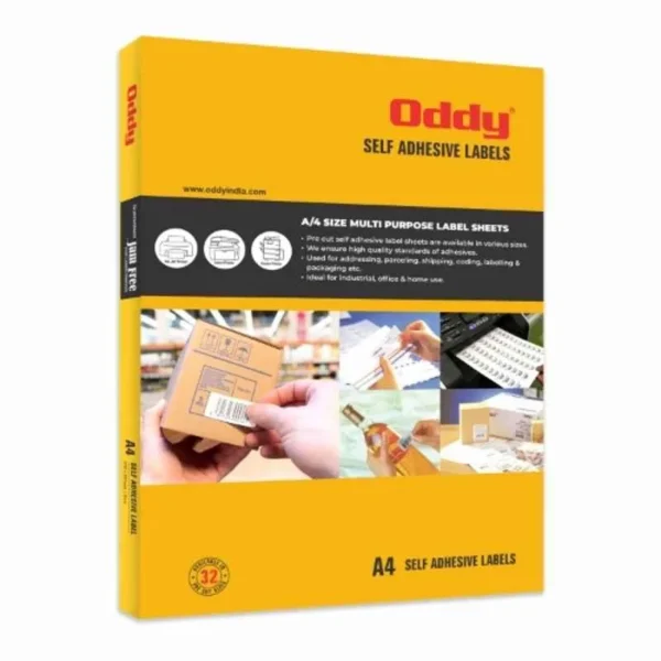 Oddy 99.1x67.7mm 8 Labels/Sheet 100 Sheets A4 Self Stick Paper Label, ST-8A4100