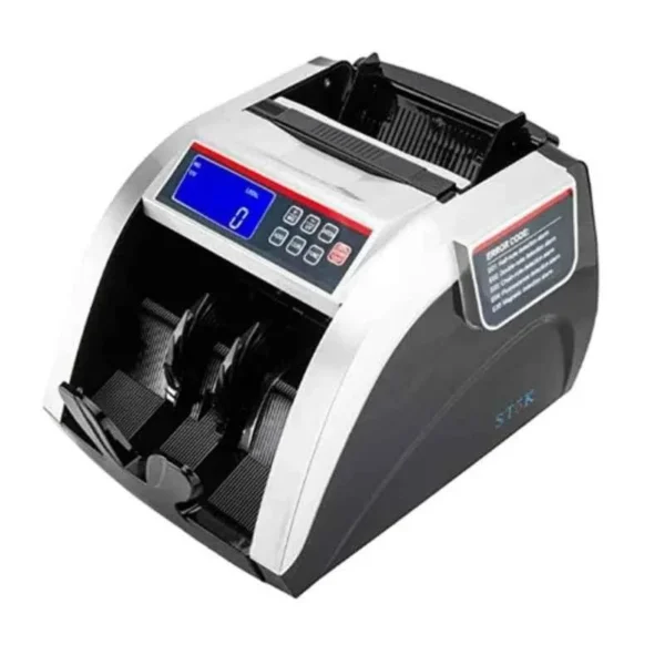 SToK ST-MC03 Note Counting Machine, 200 pcs | LCD, 80W | UV,MG,IR | 1000 Notes/Min, Fake Note Detection, Business Grade, Black