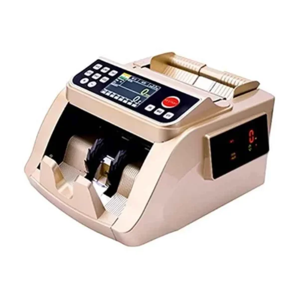 SToK ST-VCM03 Note Counting Machine,Fully Automatic, 100-200 pcs | LED | UV,MG,IR,MT,3D,Color |1000 Notes/Min, Fake Note Detection, Golden