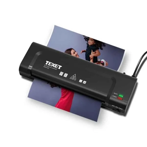 Texet LMA4-QX 265W Black A4 Hot Portable Lamination Machine with Jam Release Function