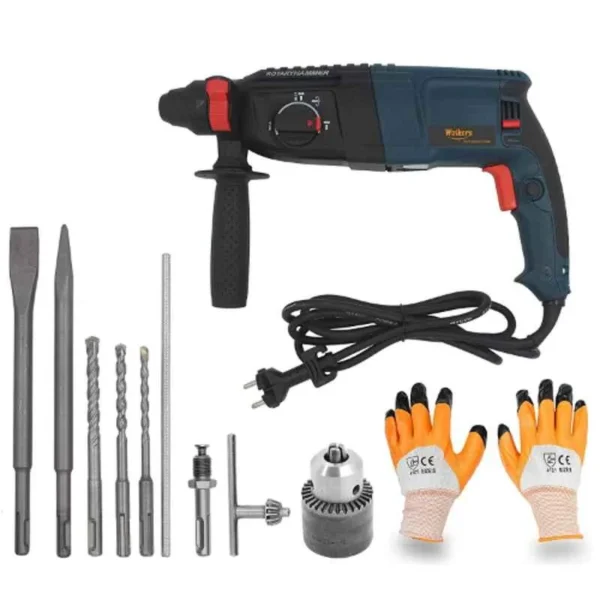 Walkers 1200W 26mm Rotary Hammer Drill Machine with 5 Bits