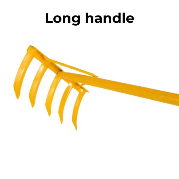 Yuvcon 4.5ft Manual Rake with 5 Teeth - Image 2