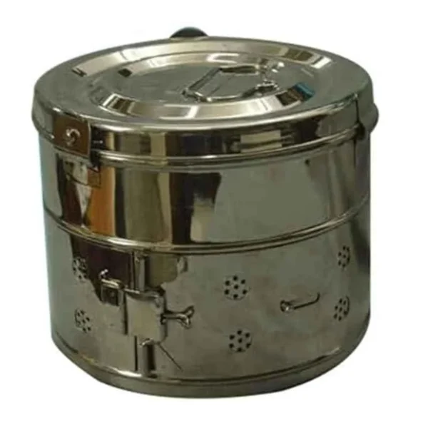 Skybound 15x12 inch Stainless Steel Jointless Dressing Drum with Button