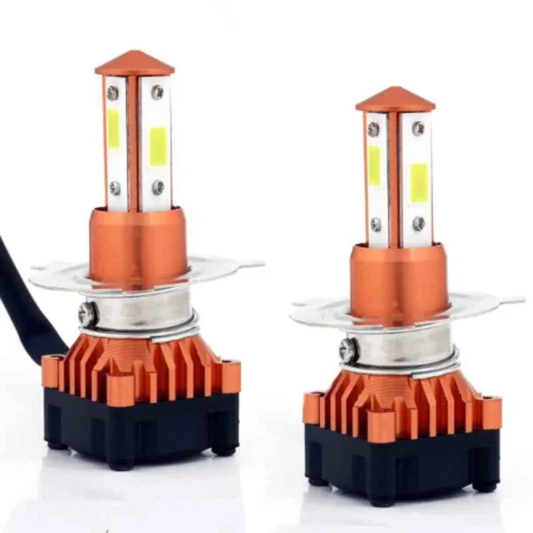AllExtreme EXH4L2P2 2 Pcs 80W Car LED H4 Headlight Bulb Set for Front Fog Headlamp