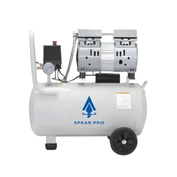 Spear 0.75HP 30 Litre Oil Free Sound Less Copper Coil 8 Bar Pressure Air Compressor