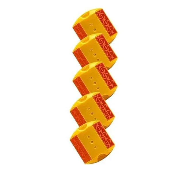 Kunplast Yellow Road Reflectors for Speed Bumps, Side walks Pedestrian Crossing, Freeways & Driveways