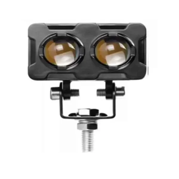 ASRYD 12V 40W Double Lens Dual Tone Fog Light with Smart LED for All Universal Bike