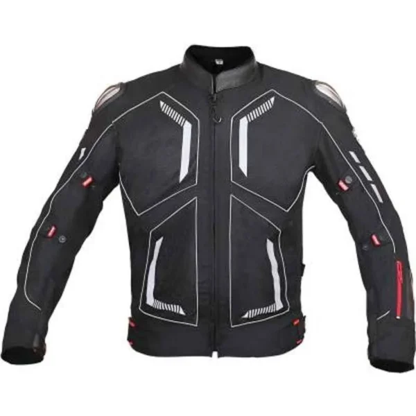 Biking Brotherhood Leather Collar with Soft Neoprene Inner Ladakh Jacket, Size: Medium