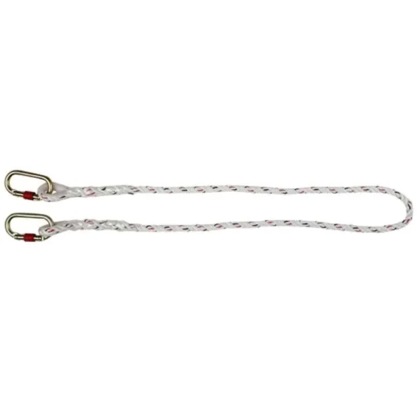 I SSAFE 2m 14mm Polyamide Fall Restraint Lanyard with Carabiner Attachment & Anchorage, ISF-03