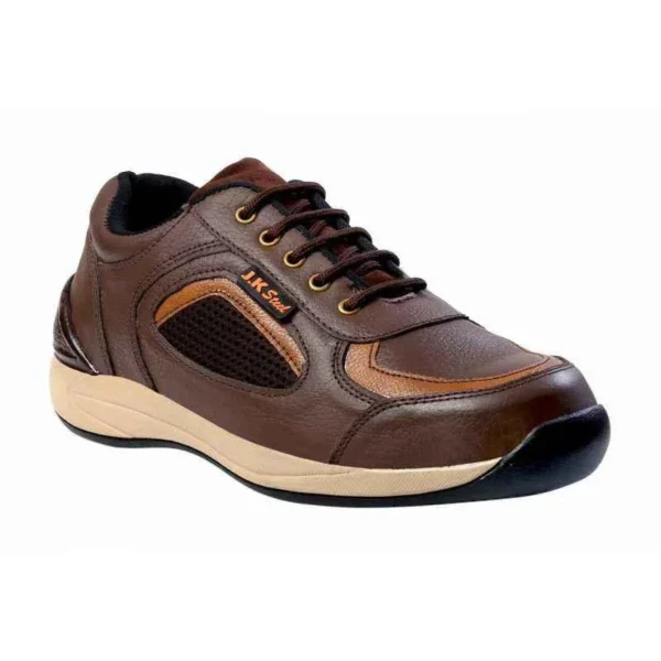 ArmaDuro AD1001 Leather Steel Toe Black Work Safety Shoes, Size: 8